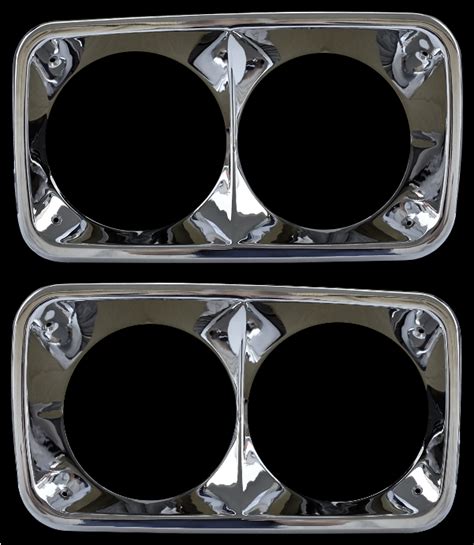 ’69-’72 HEADLIGHT BEZEL, PAIR – Classic Heartbeat Pickup Parts