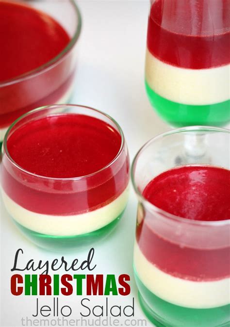 Layered Christmas Jello Salad