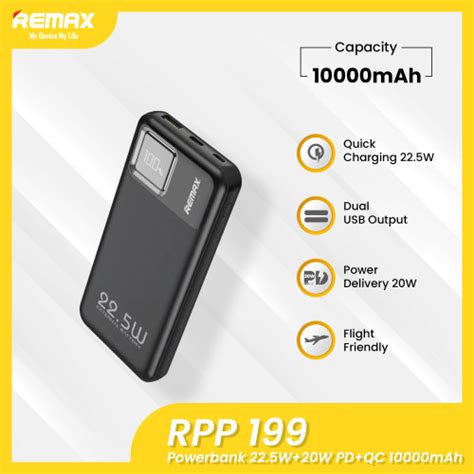 Jual Remax Powerbank Pd Qc W Mah Digital Display Rpp