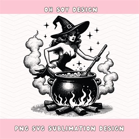 Pin Up Witch Svg Png Halloween Svg Png Witch Svg Png Halloween Witch