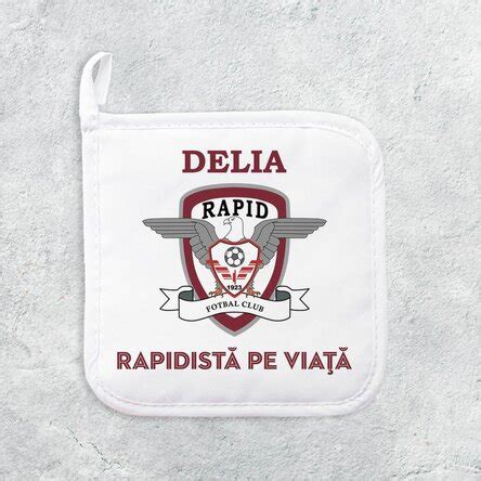 Suport Oal Fierbinte Fc Rapid Personalizat Cu Nume I Mesaj Stargift Ro