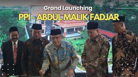 Grand Launching PPI Abdul Malik Fadjar YouTube