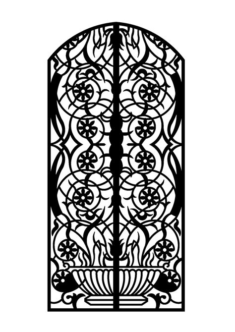 Laser Cut Door 3mm Steel Free Dxf File Free Download Dxf Patterns