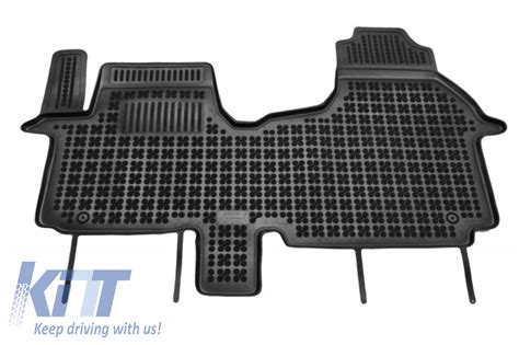 Rubber Front Floor Mat Black Suitable For FIAT Talento 2016 OPEL