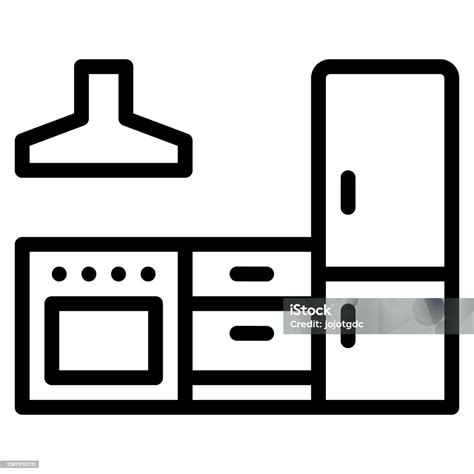 Kitchen Icon Vector Illustration Stock Illustration Download Image Now Domestic Kitchen