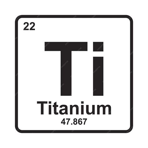 premium vector titanium element icon