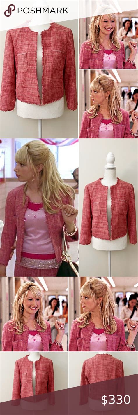 Rare Bcbg Hot Pink Silk Blazer Aso Sharpay Evans In High School Musical