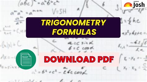 All Trigonometry Formulas and Identities: Full Formula List for Classes ...