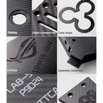 Customized Carbon Fiber CNC Cutting Plate Service DIY Carbon Fiber