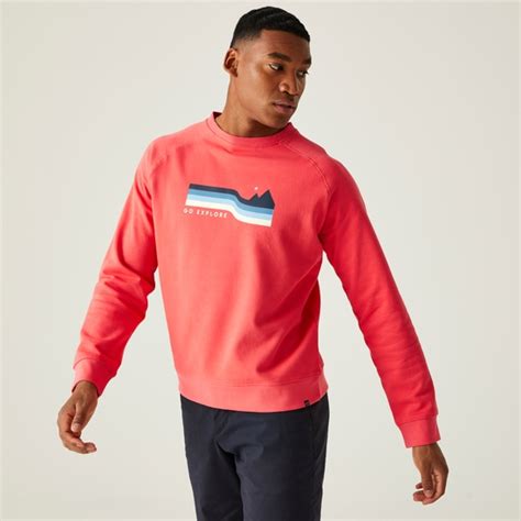 Men's Nithsdale Crewneck Sweatshirt - Red Sky | Regatta UK