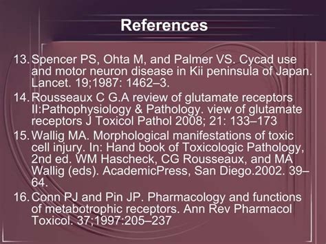 Excitotoxins Their Role In Neurodegeneration Ppt