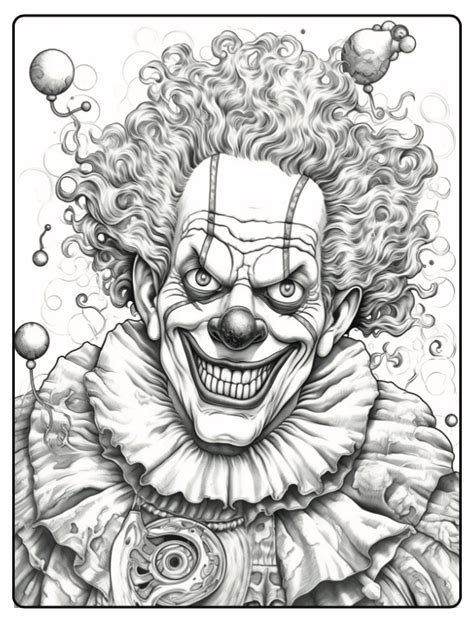 Killer Clown Coloring Pages