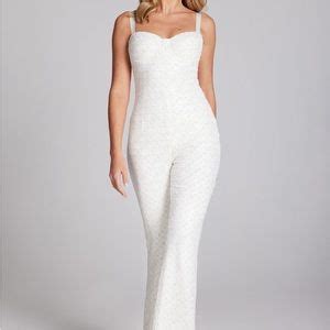 Nadine Merabi Pants Jumpsuits Nadine Merabi Hailey White Jumpsuit