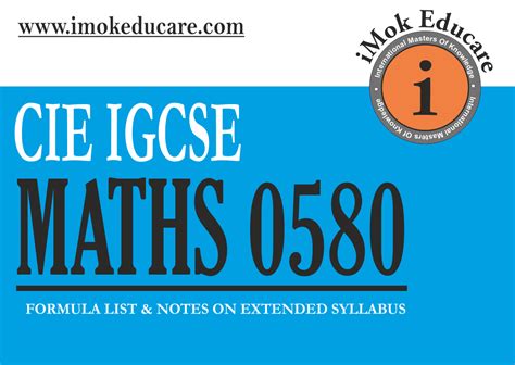 Ig Mathematics 0580 On 2020 Past Paper Imok Educare