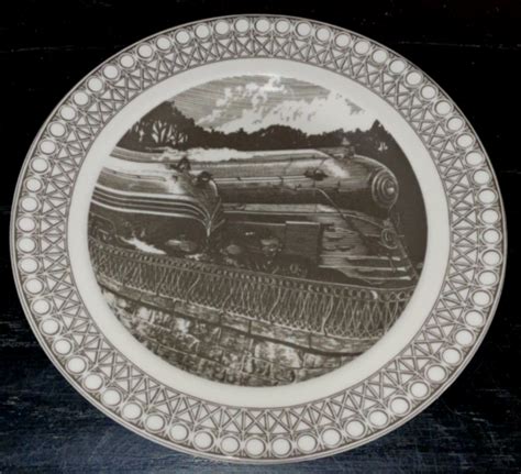 Fifth Pts Slice Of Life Kent Barton Train Race Salad Plate Ebay