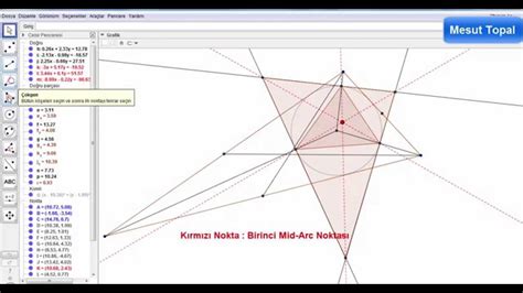 GeoGebra Dersleri Türkçe Mid Arc Noktaları Mesut Topal YouTube