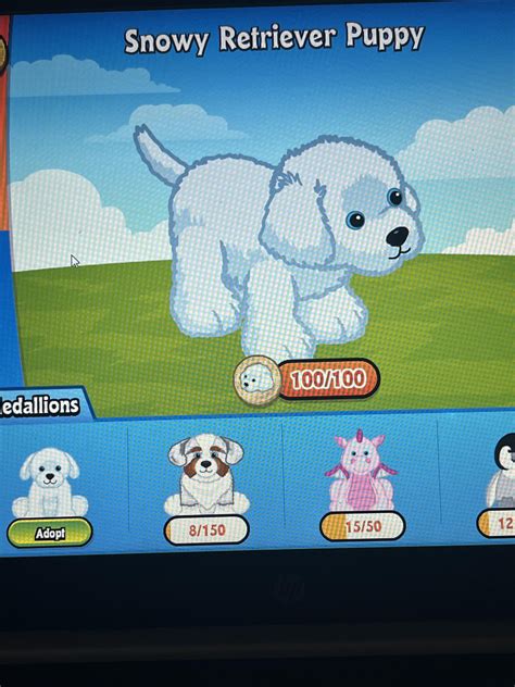 Snowy Retriever Puppy Rwebkinz