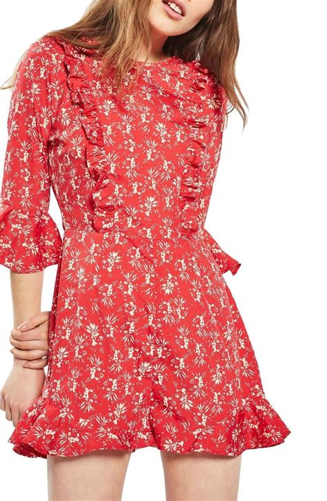 Topshop Floral Ruffle Romper Nordstrom Moda Vestidos Blusas