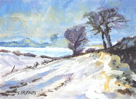 Winter Landscape Painting at PaintingValley.com | Explore collection of ...