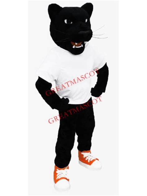 Power Fierce Black Panther Mascot Costume