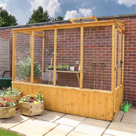 Mercia Lean To Pent Wooden Greenhouse 8x4 Si 004 001 0005 Ean 502