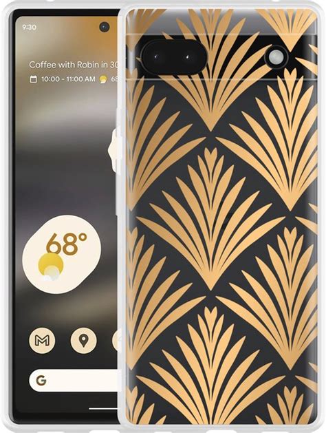 Cazy Hoesje Geschikt Voor Google Pixel A Art Deco Gold Bol