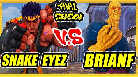 Sfv Ce Snake Eyez Kage Vs Brianf Oro Ranked Set Street