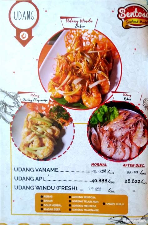 Selalu Diperbarui Menu Sentosa Seafood Sukolilo Surabaya