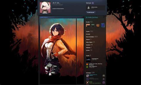 Made A Steam Profile Design For The Best Girl R Mikasa