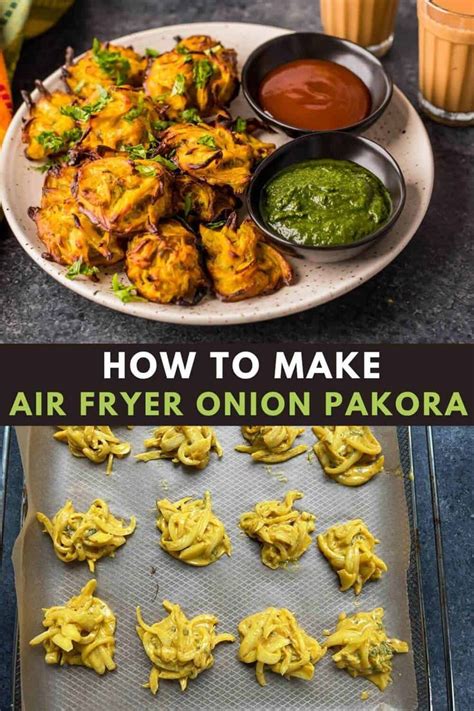 Air Fryer Onion Pakora Recipe Air Fryer Recipes Healthy Air Fryer