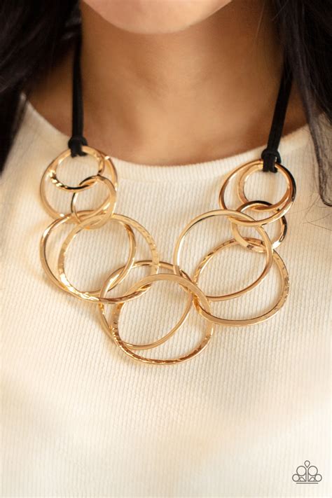 Spiraling Out Of Couture Gold Paparazzi Necklace Jewelryblingthing