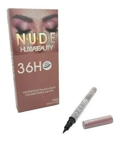 Delineador Ojos 36h Líquido Plumón Negro Nude Premium MercadoLibre