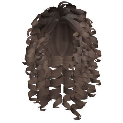 Cabelo Encaracolado Bonito V2 Marrom Roblox