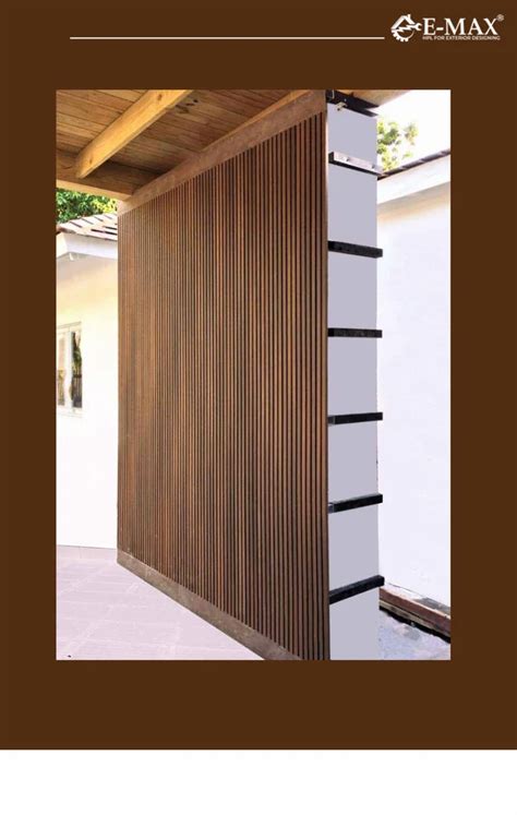 Fluted Louver Wpc Wall Panels Thickness Mm At Rs Sq Ft In