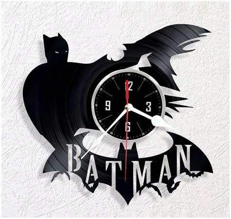 Vinyl wall clock Batman by WoodenHMcraft on Etsy