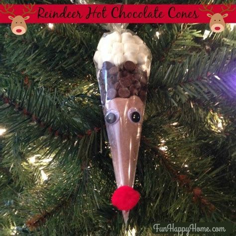 Reindeer Hot Chocolate Cones Perfect As A Gift Or Ornament