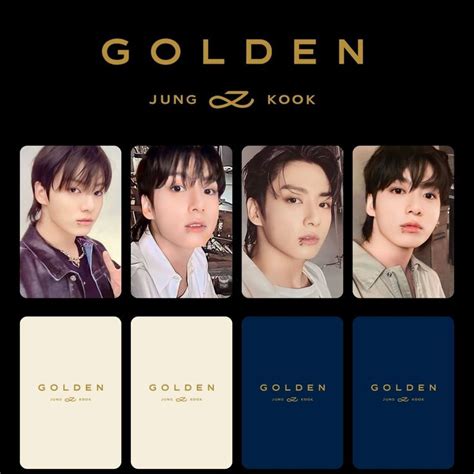 Bts Jungkook Golden Photocards Pc Template Digital Download Goldenr Pc Set Bts Jung Kook