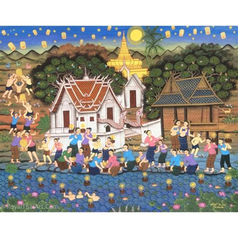 Famous Thailand Painting Arts And Crafts Royal Thai Art