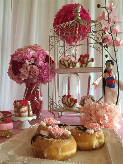 Beautiful Mulan Cherry Blossom Chinese Birthday Party See More Party