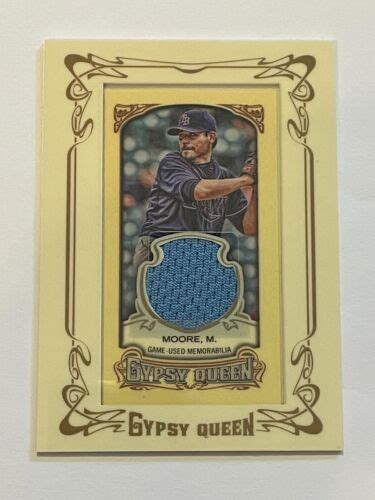 Topps Gypsy Queen Baseball Framed Mini Relic Matt Moore Tampa