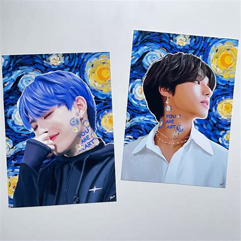 Ateez Starry Night Series Art Print You Are Art A A A Kpop