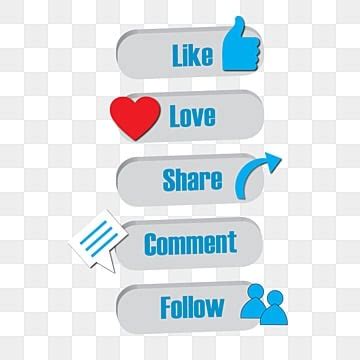 Like Comment Share Vector PNG Images Facebook Like Comment Share