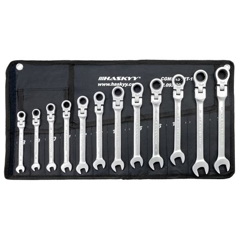 Buy HASKYY Combination Spanner Set 12 Pcs I Ratchet Wrench I Set 8 19