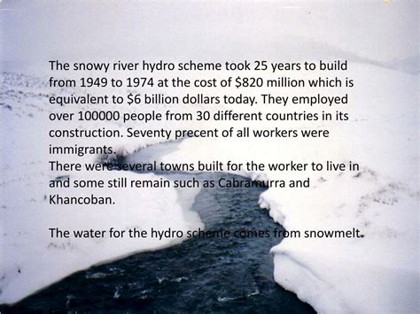 PPT - Snowy river hydro electric scheme PowerPoint Presentation, free ...