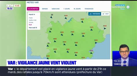 Le Var Plac En Vigilance Jaune Vent Violent