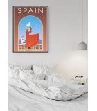 Affiche Illustration Espagne Lafficherie