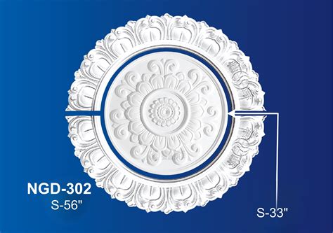 Gypsum Plaster Ceiling Rose Design And Model Ngd 302 Nova Gypsum Decoration