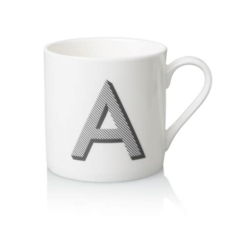 Oliver Bonas Alphabet Mug - A | Gifts | Oliver Bonas