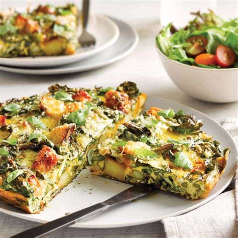 Roasted Vege Frittata With Summer Salad Healthy Food Guide