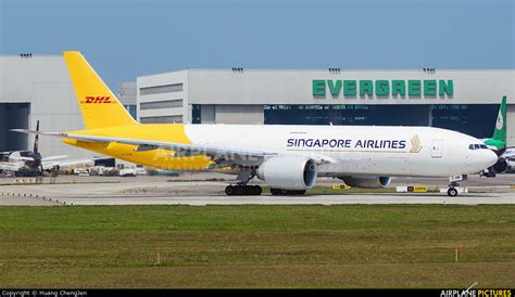 9V DHB Singapore Airlines Cargo Boeing 777F At Taipei Taoyuan Intl